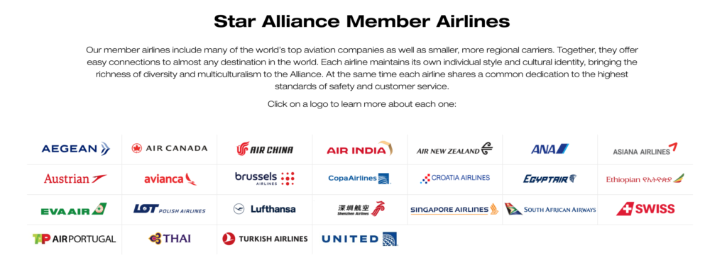 Star Alliance Members